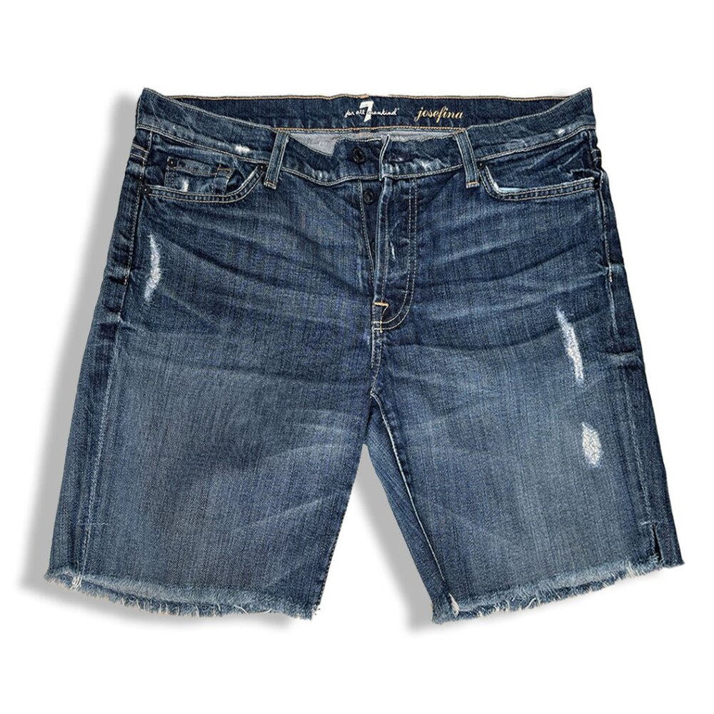 7 For All Mankind Josefina Cutoff Denim Shorts Size 31‎